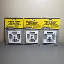 5” quick mount porch post fasteners 3 count White Lot Of 3 17004