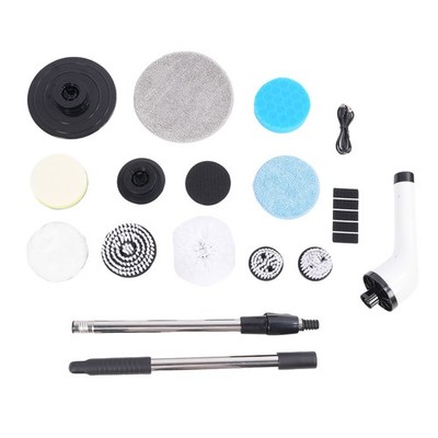 Cordless Cleaning Brush Scrubber Bathroom Brush Cleaner With 9 Replaceable SET