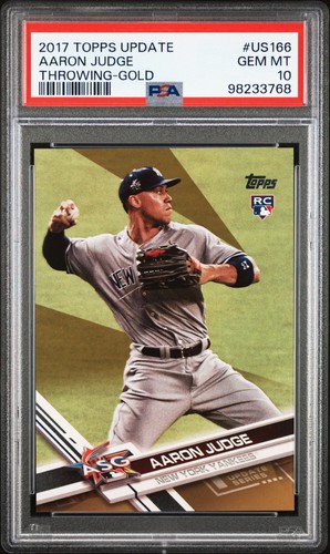 2017 Topps Update Aaron Judge GOLD /2017 PSA 10 GEM MT #US166 Rookie RC RARE!