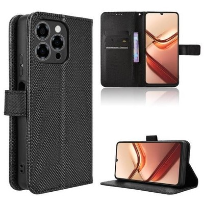 Für Doogee Note 58 / Note 58 Pro Diamant Textur Leder Handy Hülle Cover Schale