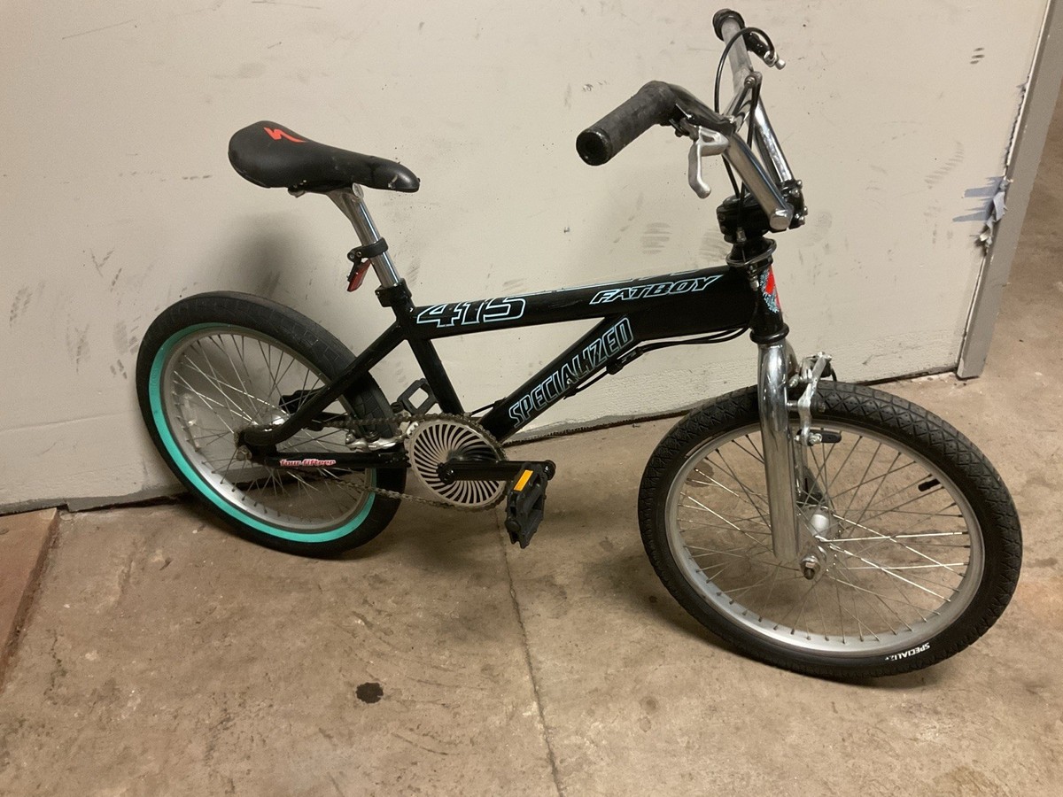 Vintage Specialized Fatboy 415 Green Black Padded Seat BMX Bike