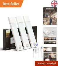 Bright & Efficient 3 Pack 8'' Under Cabinet LED Lights - Rechargeable & Dimmable