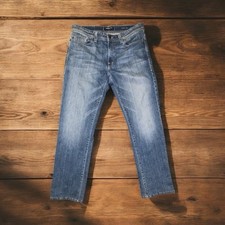 Fidelity Denim Jimmy Jeans Mens Medium Wash Syndicate Blue Size 36x32 USA Made