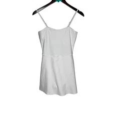 Alo Yoga Alosoft Courtside Tennis Dress Womens Medium White Casual Preppy