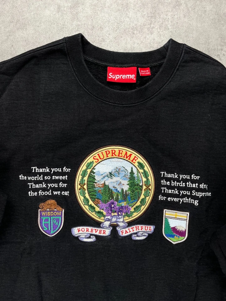 Supreme sweat Mountain Crewneck FW19 size M + bag - Photo 3/4