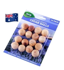 16X Natural Cedar Moth Balls Lavender Non-Toxic for Clothes Wardrobe Room Home