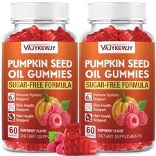Pumpkin Seed Oil  Saw Palmetto Gummies - Hair Growth  Skin...