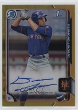 2015 Bowman Draft Chrome Pick Gold Refractor 19/50 Desmond Lindsay Auto 6f7