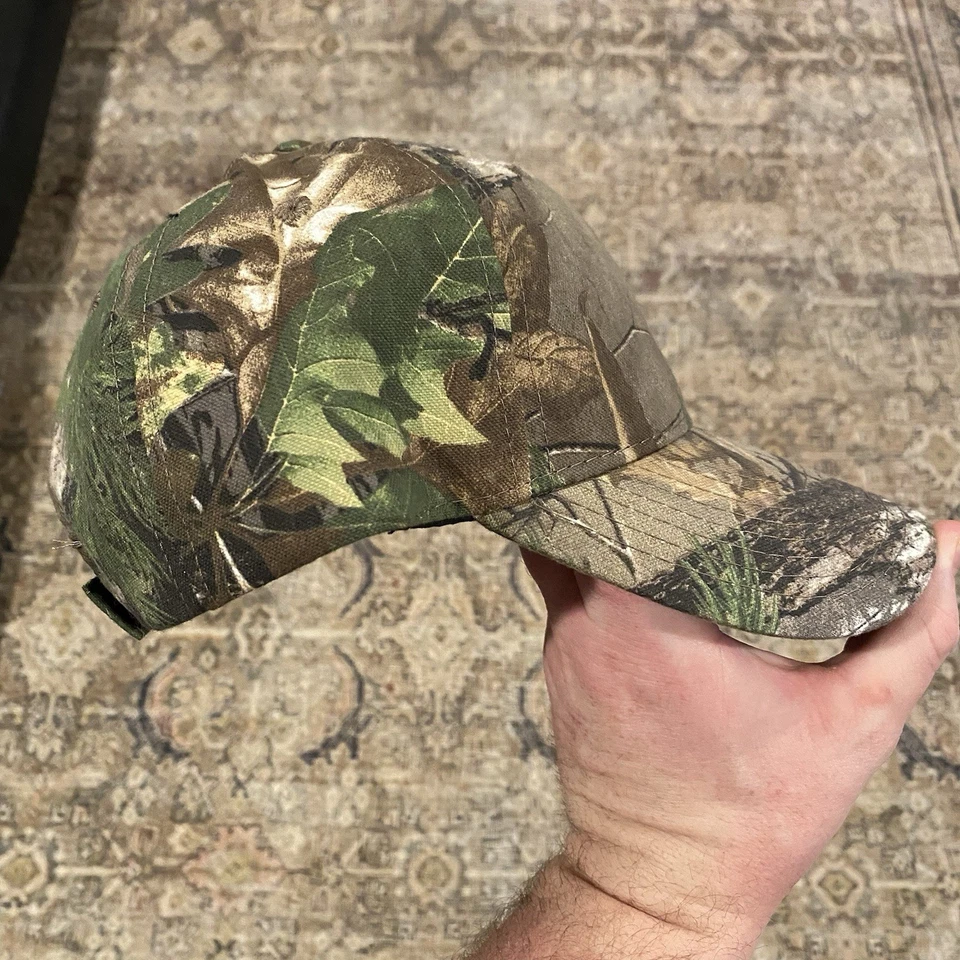 Real Tree Men's Camo Adjustable Hat Cap Blank Logos Hunting Outdoors New w/Tags - Image 2 of 4