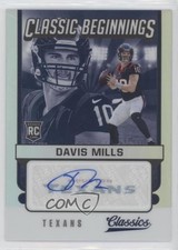 2021 Panini Classics Classic Beginnings Signatures 31/99 Davis Mills Auto 1n4