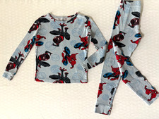 Marvel Spider-Man Pajama Set Boys Size 8 Colorful Red Blue Cotton 2 piece
