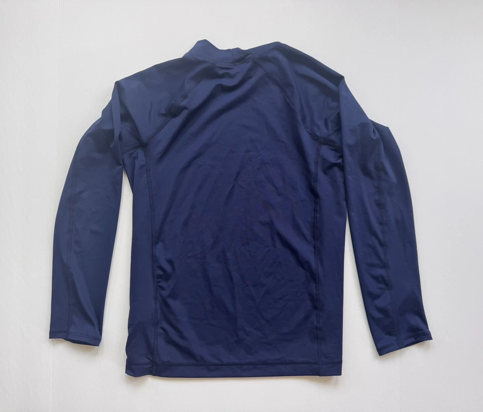 Camisa Lands' End Rash Guard UV Niños Mangas Largas Nadar Azul Marino Grande 10-12 Foto 2 de 3
