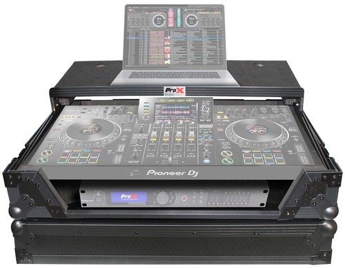 ProX XS-XDJXZ WLTBL Black Flight Road Case+Laptop Shelf For Pioneer DJ XDJ-XZ