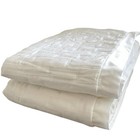 Modern Geometric Cotton Quilted Pillow Shams Set of 2 White Standard/Queen New