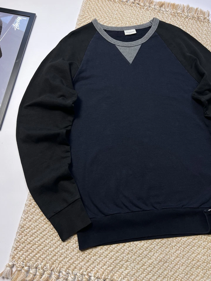 Дизайнерский свитер с длинным рукавом из хлопка мериноса DRIES VAN NOTEN размер средний мужской  - Изображение 2 из 4