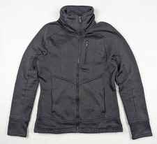 Athleta Trailwinds Hike Jacket Womens S Black Fleece Performance Cozy Full Zip