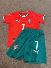 Portugal Ronaldo #7 Youth Kids Jersey And Short Set. New With Tags!!