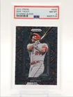 MIKE TROUT 2022 PANINI PRIZM BASEBALL STAINED GLASS ANGELS PSA 8 Q4243