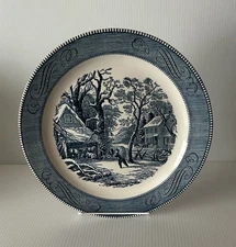 Royal Currier and Ives A Snowy Morning 13.25" Chop Plate Serving Platter