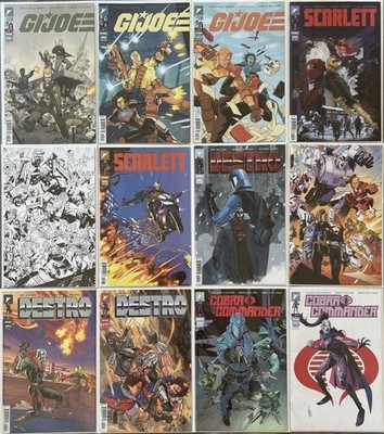(12 Comic Book Lot) G.I. Joe/Scarlett/Destro/Cobra Commander (2024, Image)