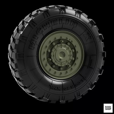 1/35 French Amx-10Rc Armored Car Road Wheel Detail Up Parts Pz3579 Plastic Model