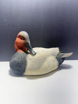 Ducks Unlimited #1 Canvasback Drake Full Size Decoy by Jett Brunet NIB