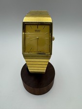 Vintage Seiko Quartz SGP Tank Case Analog Dial Dress Watch Women's 6530-5190