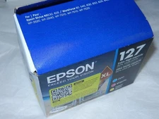 new Genuine OEM Epson 127XL color Ink Cartridges set exp 10/26 extra high 127 xl