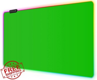 Meffort Inc Large RGB Mouse Pad Green