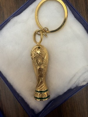 FIFA World Cup Trophy Keychain Deumer Germany Licensed 1974 TM in Box w/ Receipt