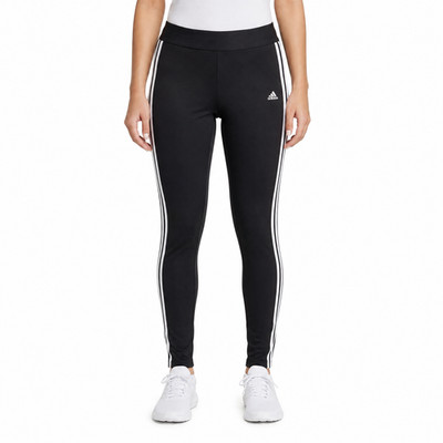 adidas X20731 Damen 3S Longtight Climalite Leggings Schwarz Weiß XL Neu