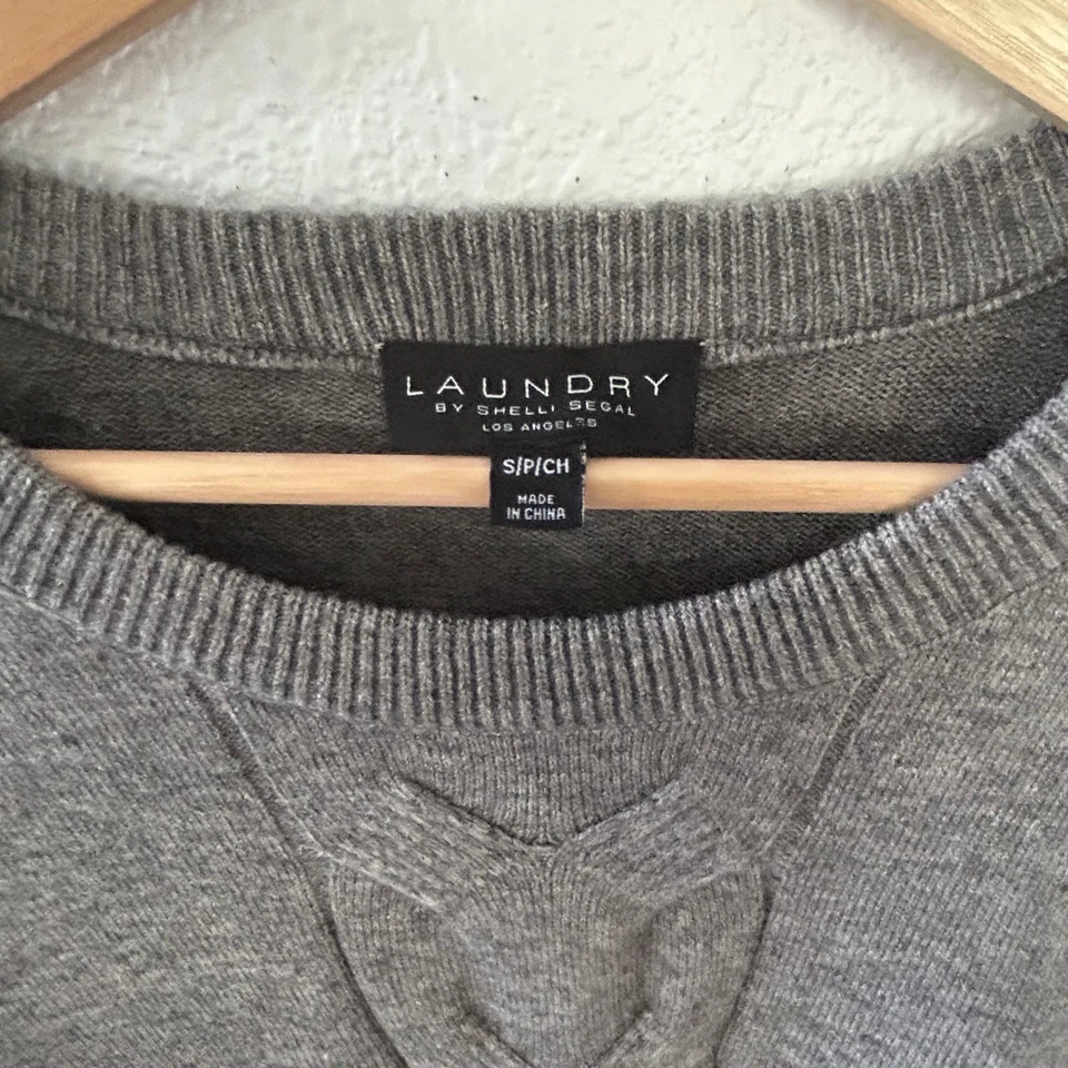 Suéter Combo Laundry Mujer Gris Lagenlook Dinero Antiguo Silencioso Lujo Talla Pequeño Foto 4 de 4