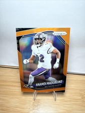 2025 Panini Prizm - Justin Madubuike #22 Orange Prizm /249 Ravens