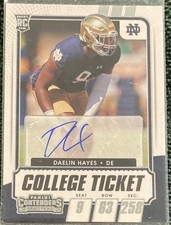 Daelin Hayes 2021 Contenders Draft Autograph Auto Rookie RC Notre Dame