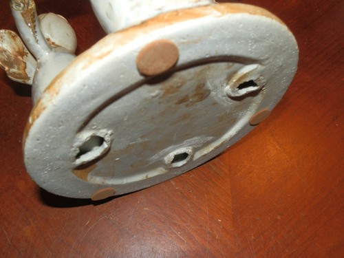 Tre angeli in argilla che tengono per mano ceramica in cerchio portacandele tea light carino - Foto 2 di 4