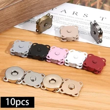 10 Sets Magnetic Snap Button Metal Plum Blossom for DIY Accessories - NEW