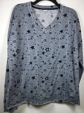 Roudelain Woman's 2pc. Long Sleeve Gray XL PJ SET