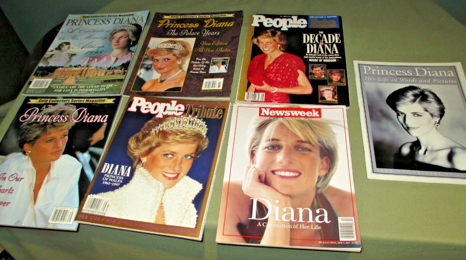 Princess Di Of Wales / Lady Diana / Vintage Royalty Magazines  / Lot of 7 - Image 2 of 4