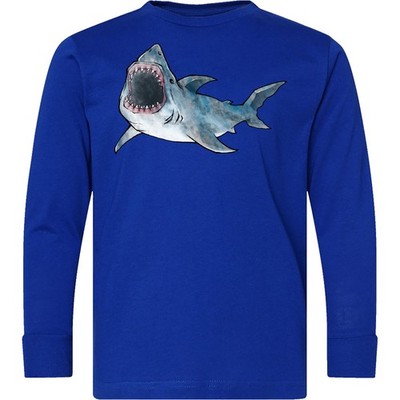 Inktastic Great White Shark Youth Long Sleeve T-Shirt Sharks Love Bruce Fish Big
