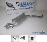 Imasaf ESD Auspuff Endtopf für VW T4 Bus/Kasten 1.9 TD+2.4 D 1996-2003 + ZubehöR