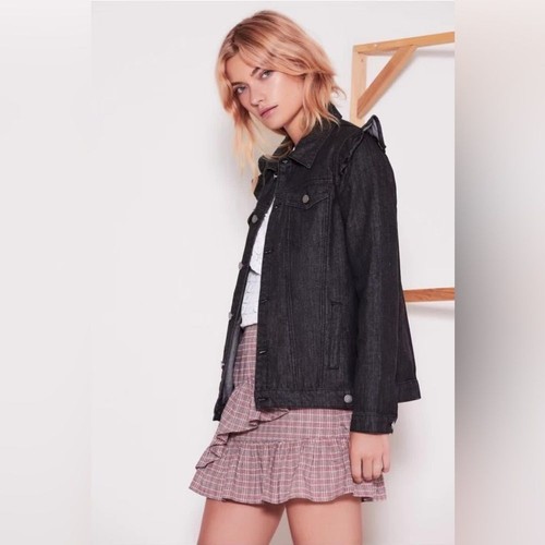 The Fifth Label Subject Denim Jacket Washed Black NWT Women SIZE S - Picture 3 of 4