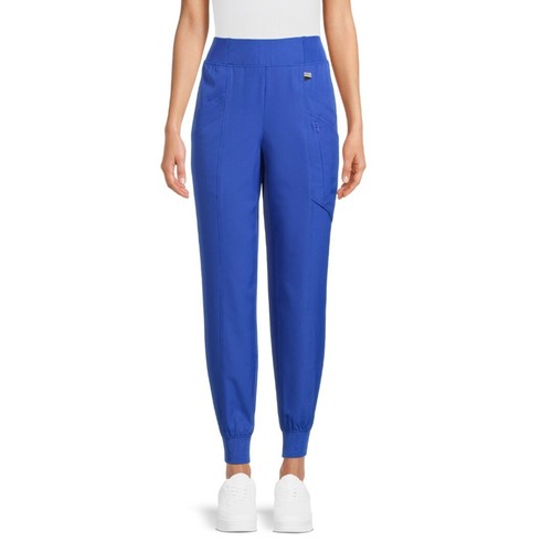 Climate Right by Cuddl Duds 7 Pocket Jogger Pants NWT Womens Metro Blue Large
