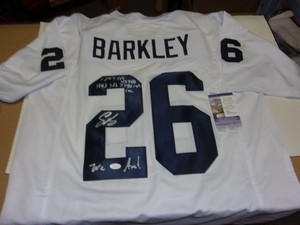 saquon barkley autographed jersey