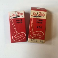 Vintage Sta-Rite Hair Pins The Little Flare Holds the Hair Original Box Beauty