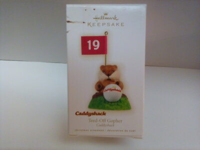 Hallmark Keepsake 2009 ''Caddyshack'' Teed-Off Gopher Christmas Ornament -NIB