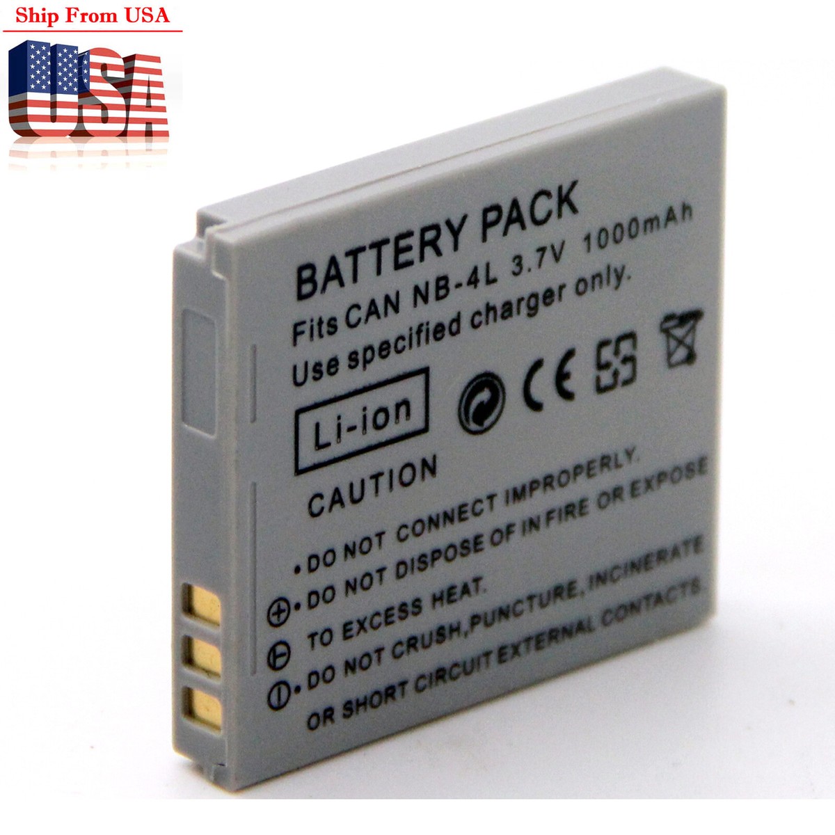 Battery For Canon PowerShot SD780 IS SD940 IS SD960 IS SD1100 IS
