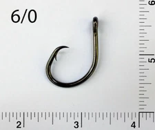 PACK OF 50 Size 6/0 4x Strong TACKLEWORKS Offset Circle Hooks L2004
