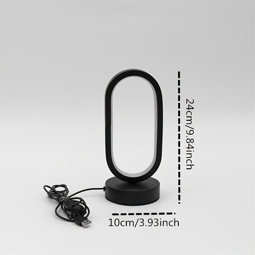 Luce notturna LED da comodino 24 cm 3 tonalità regolabili per camera letto - Foto 6 di 6