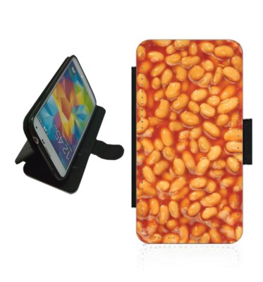 Baked Beans Handyhülle Wallet Flip Cover für iPhone Samsung Google BEA3 Essen