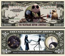 OUR NIGHTMARE BEFORE CHRISTMAS BILL (WITH PROTECTIVE SLEEVE)